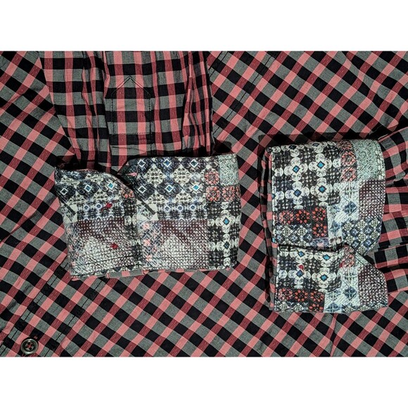 Robert Graham Shirt Mens 2XLT Flip Cuff Long Sleeve Plaid - Picture 7 of 7